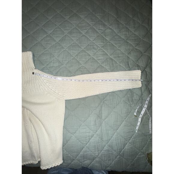 Gap Cream Cardigan Y2K Vintage Large Wool Blend Snap Closure Sweater Women's - Picture 10 of 10